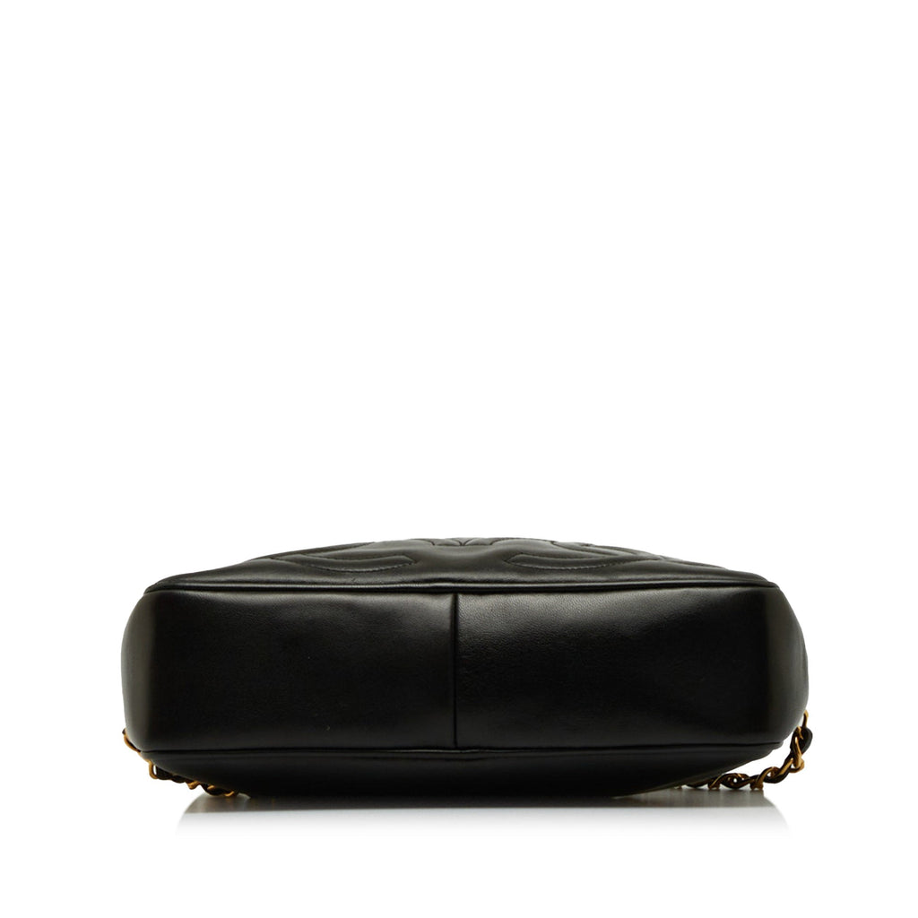 Chanel Triple CC Camera Bag Black Lambskin Gold