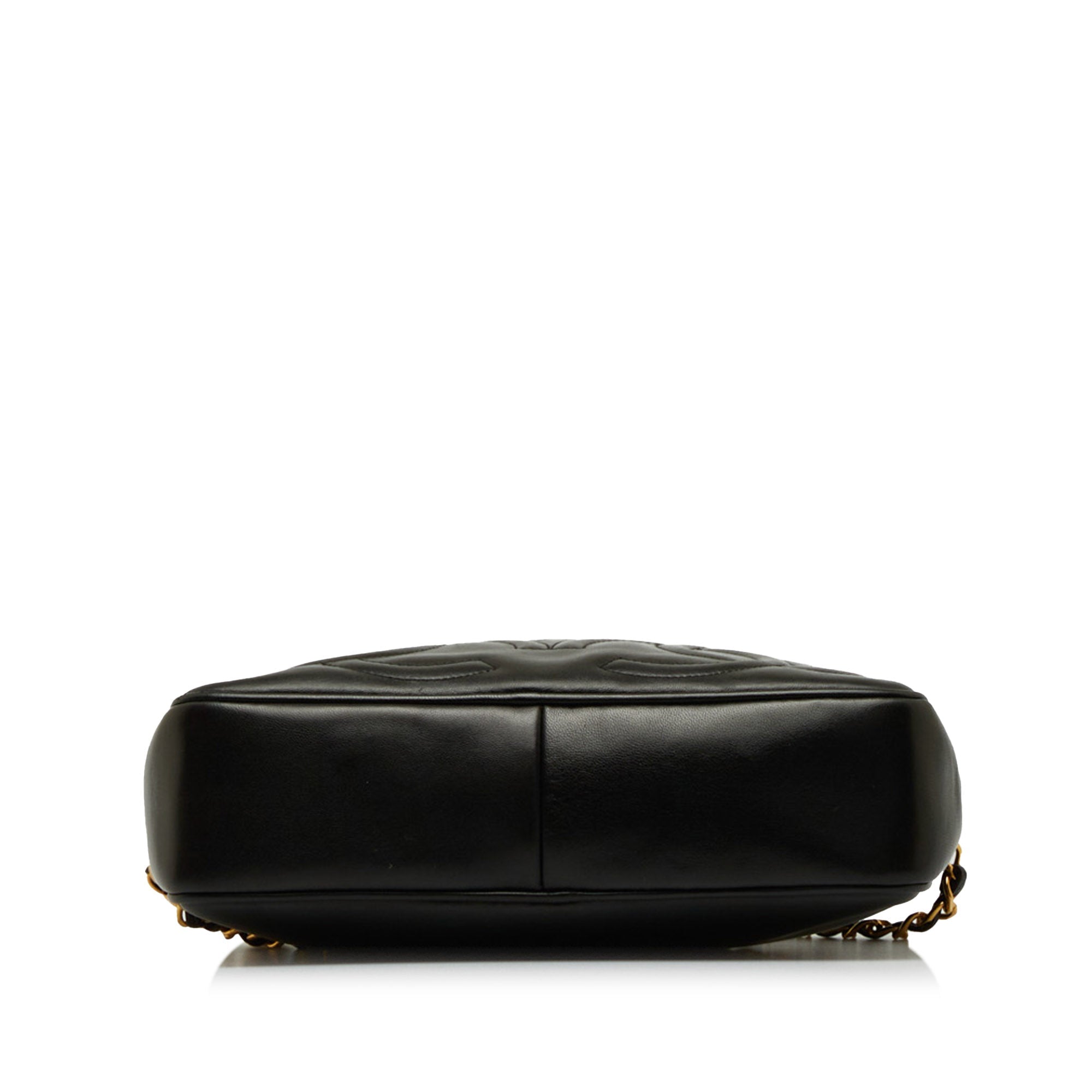 Chanel Triple CC Camera Bag Black Lambskin Gold