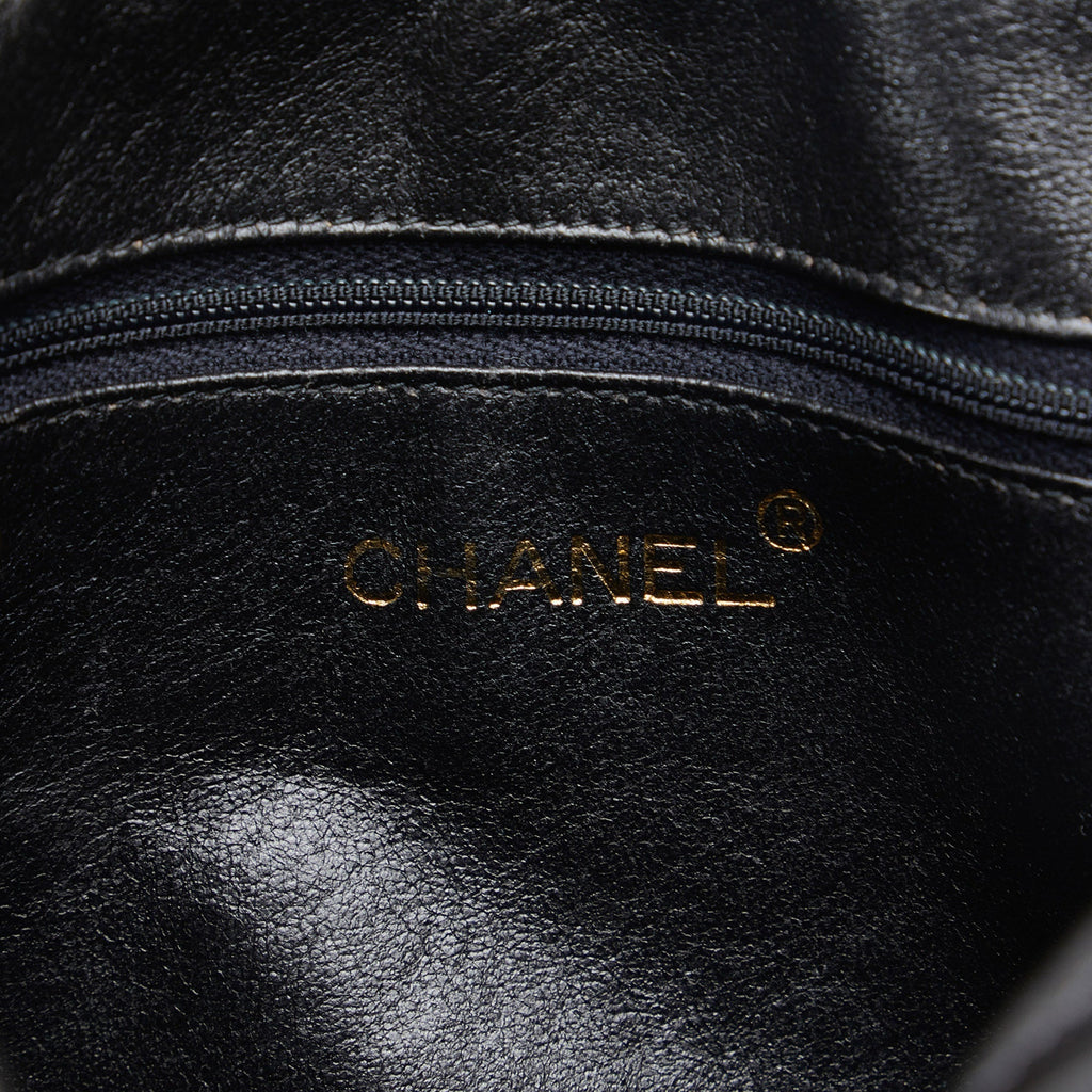 Chanel Triple CC Camera Bag Black Lambskin Gold