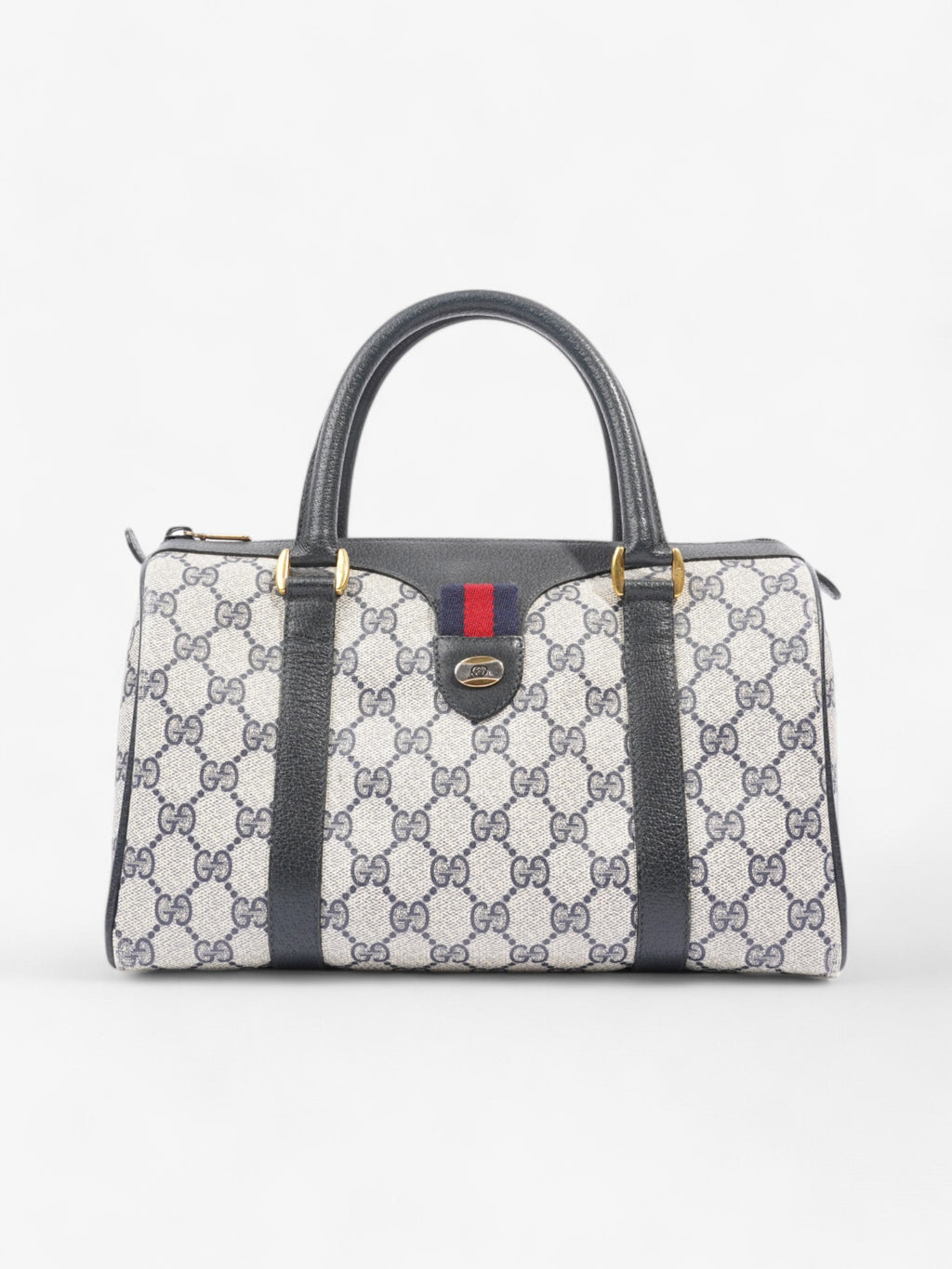 Gucci Vintage Web Doctors Bag GG Supreme / Navy Blue Canvas
