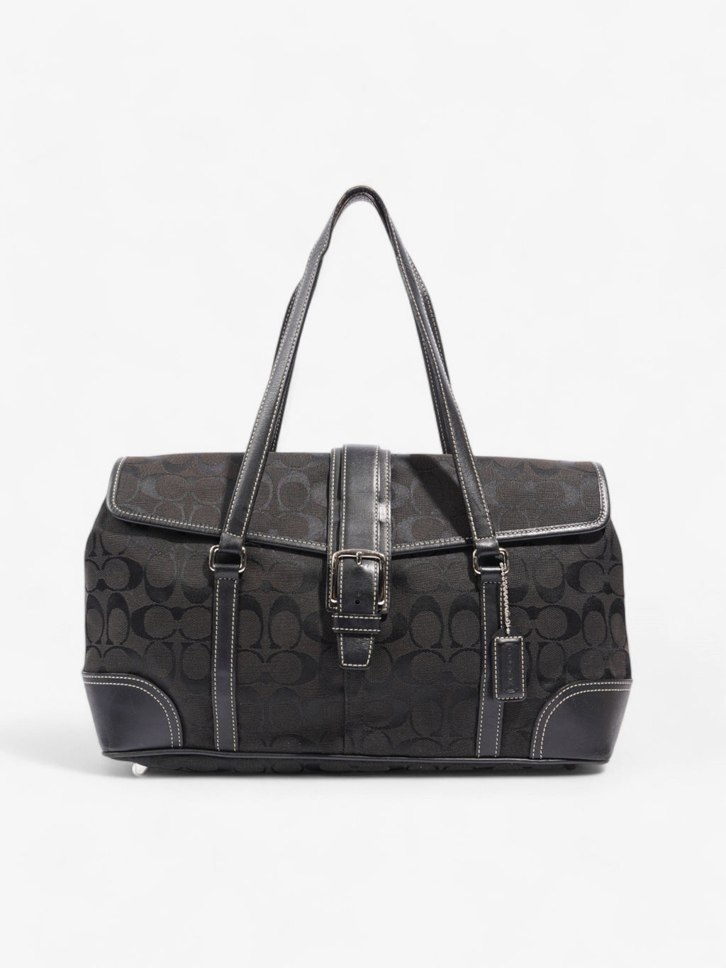 Coach Classic Handbag Black Canvas