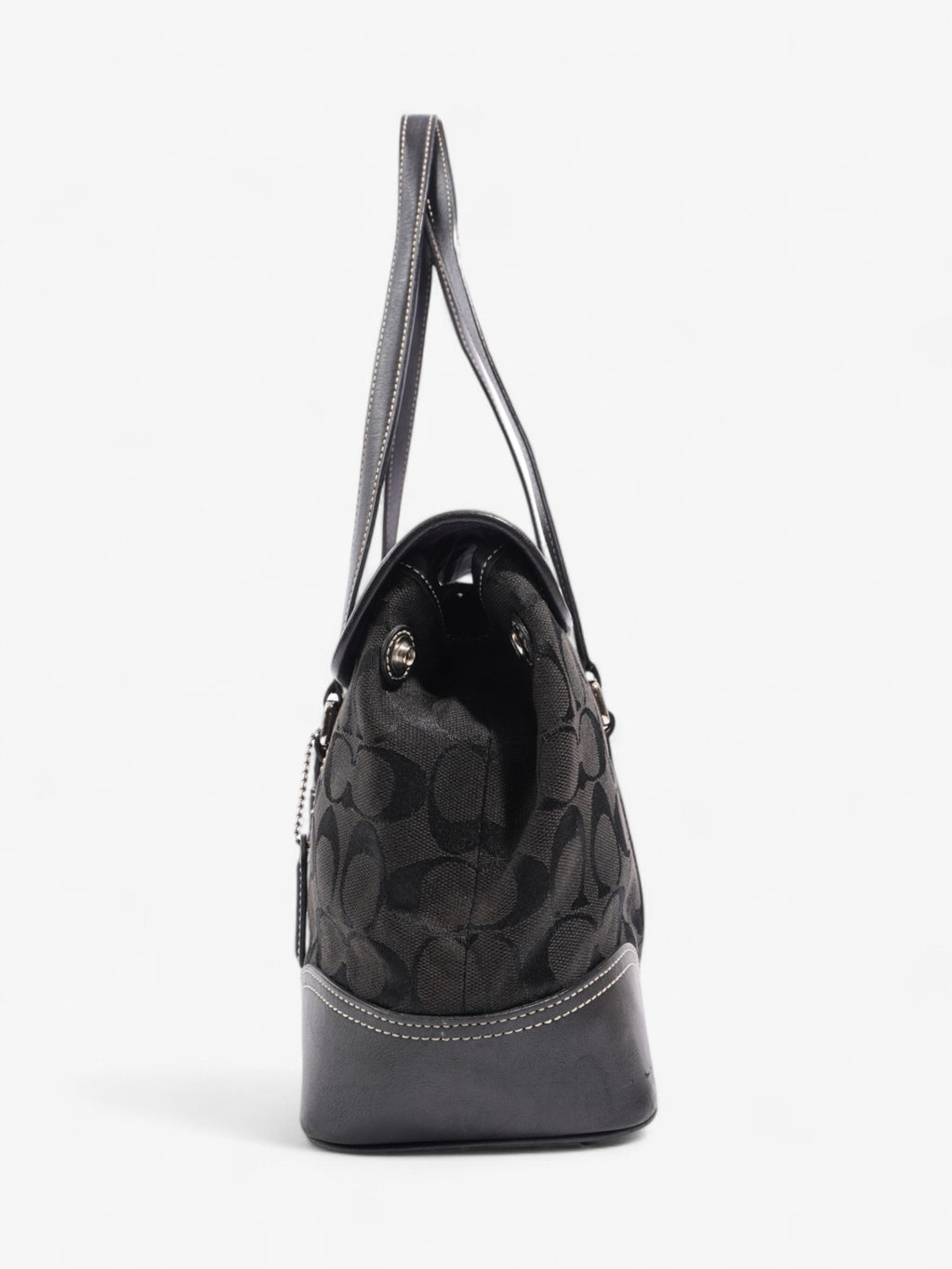 Coach Classic Handbag Black Canvas