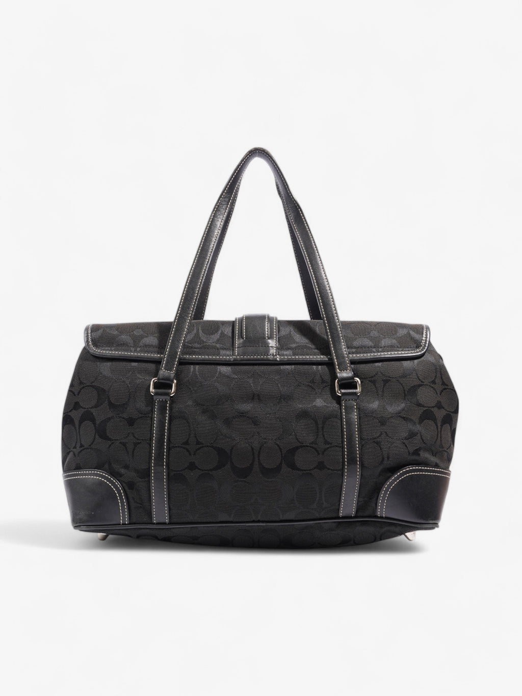 Coach Classic Handbag Black Canvas