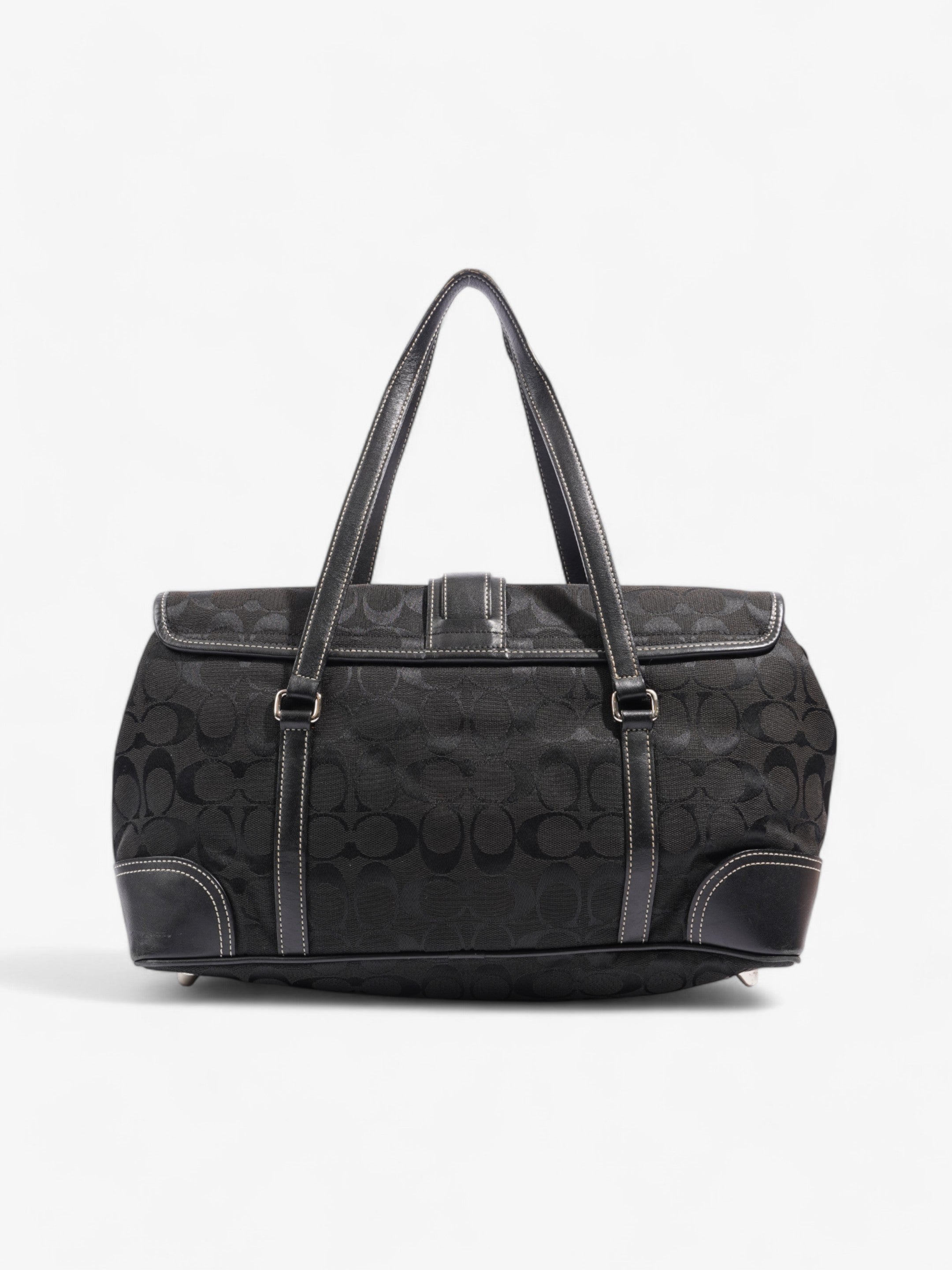 Coach Classic Handbag Black Canvas