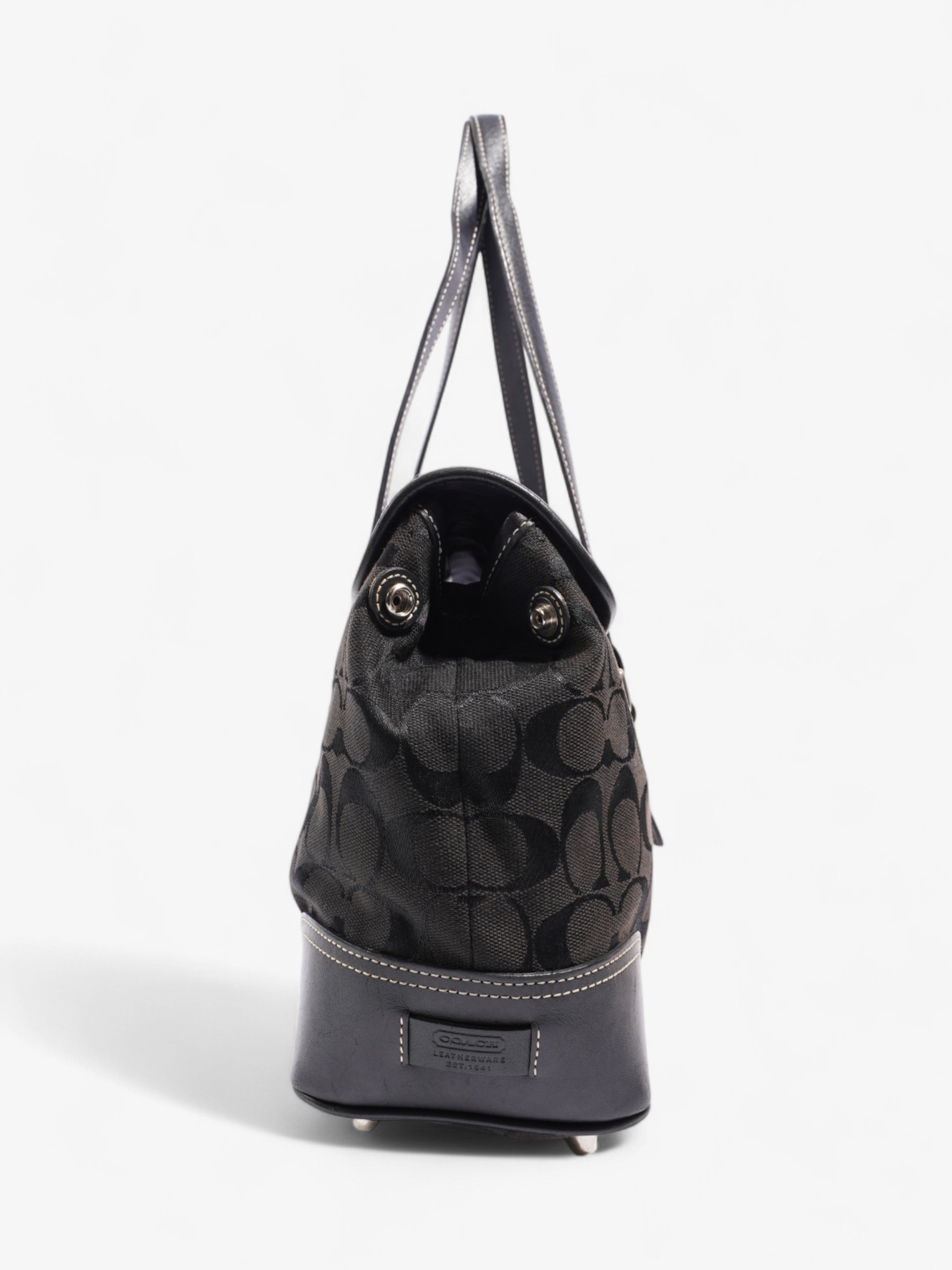 Coach Classic Handbag Black Canvas