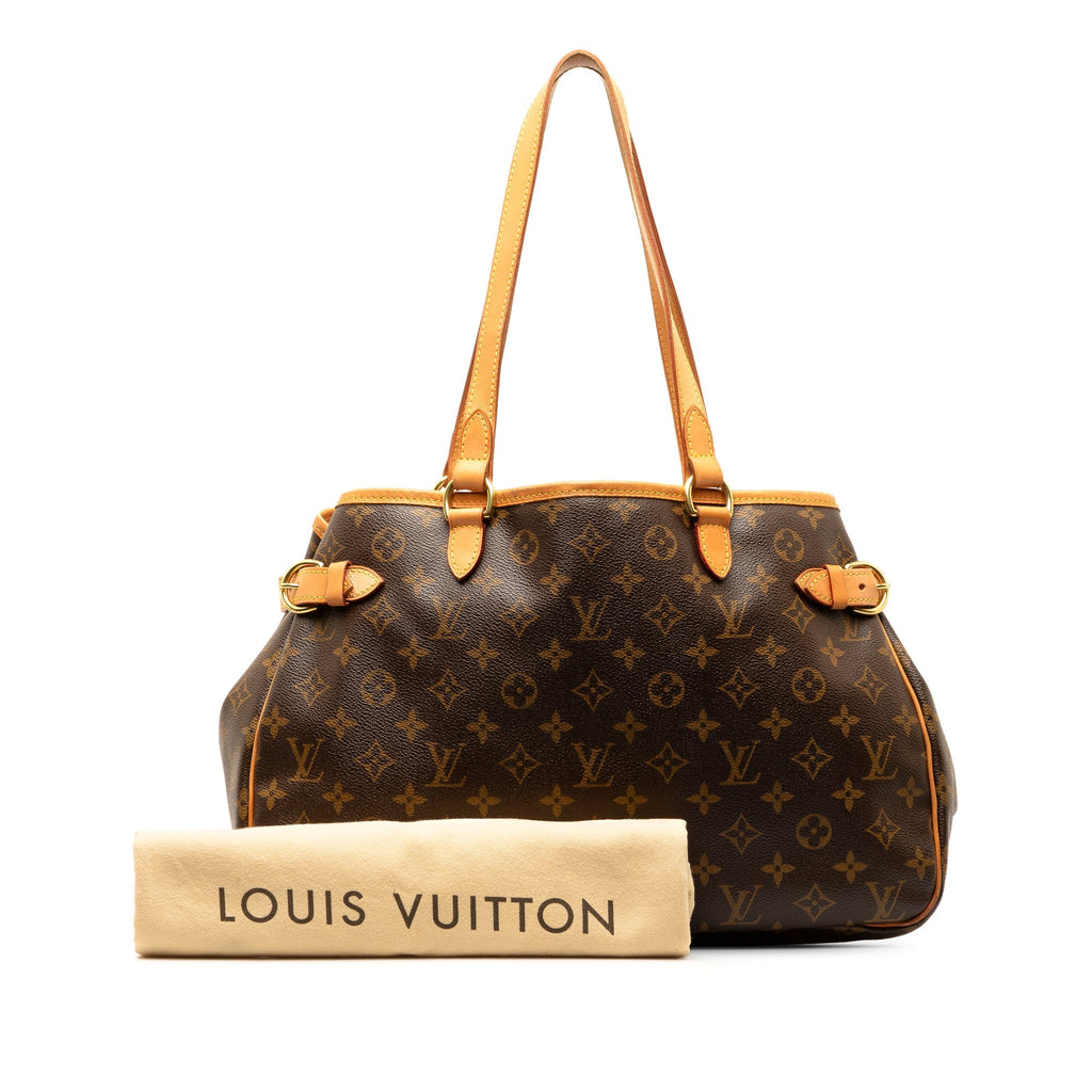 Brown Louis Vuitton Monogram Batignolles Horizontal Tote Bag