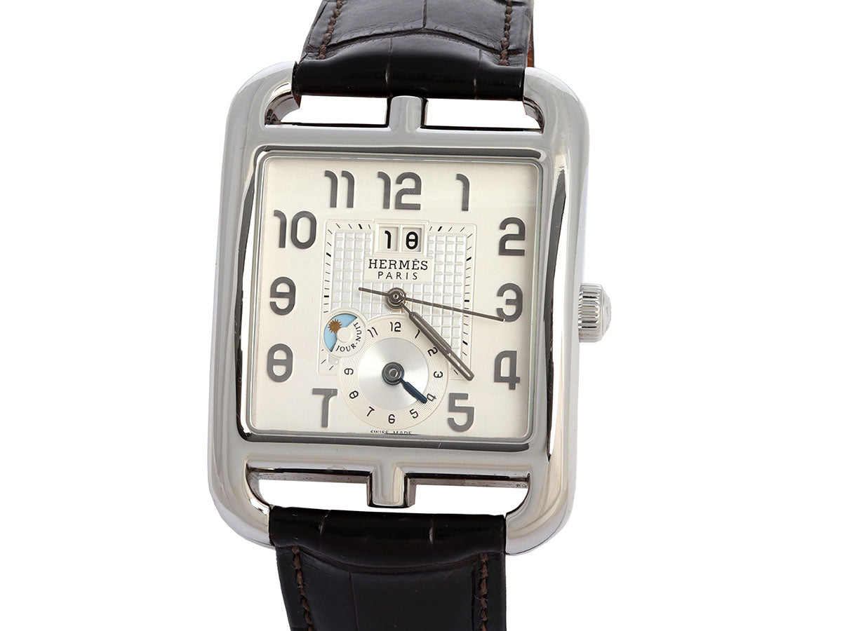 HermÃ¨s Large Stainless Steel Cape Cod GMT Watch TGM