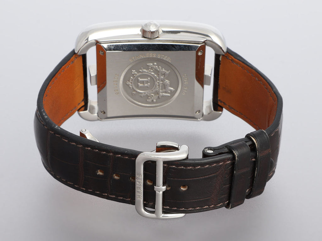 HermÃ¨s Large Stainless Steel Cape Cod GMT Watch TGM