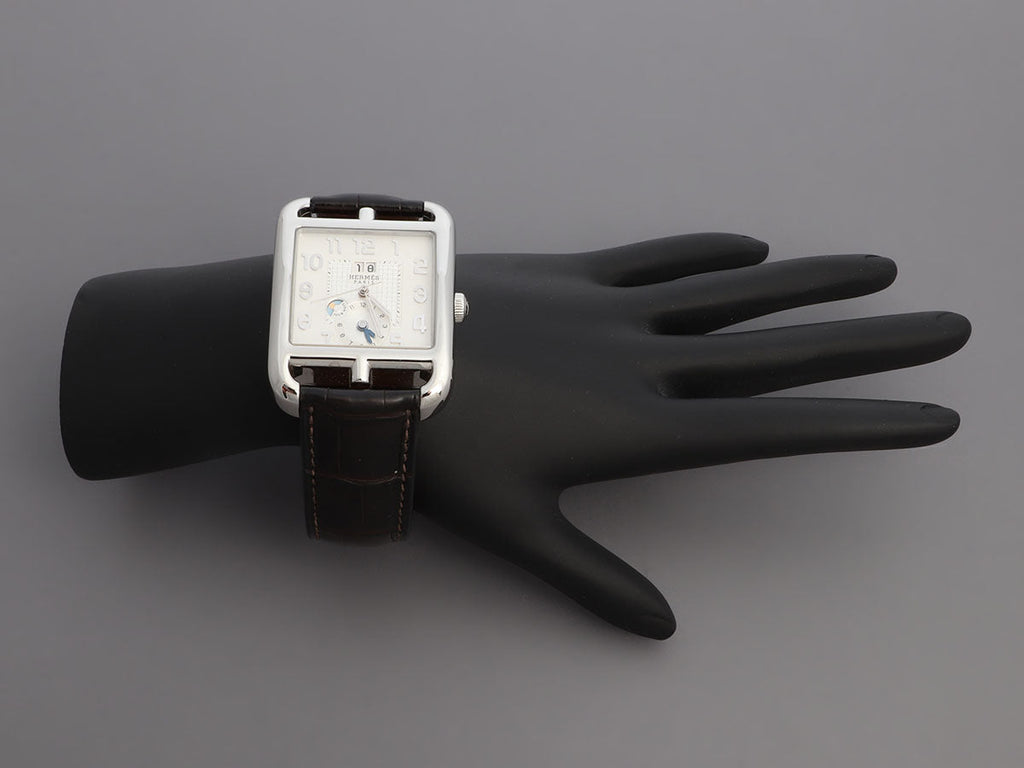 HermÃ¨s Large Stainless Steel Cape Cod GMT Watch TGM
