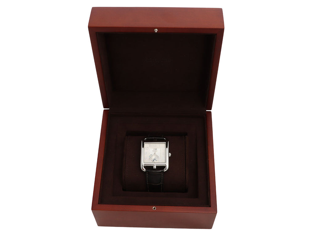 HermÃ¨s Large Stainless Steel Cape Cod GMT Watch TGM