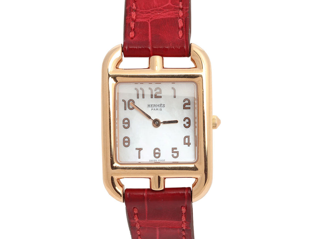 HermÃ¨s 18K Rose Gold Ladies Cape Cod Watch