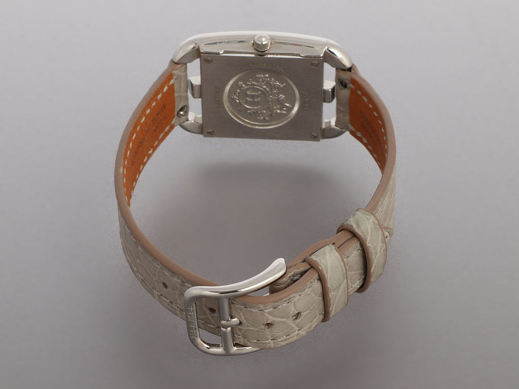 HermÃ¨s Small Stainless Steel Diamond Cape Cod Watch 31mm