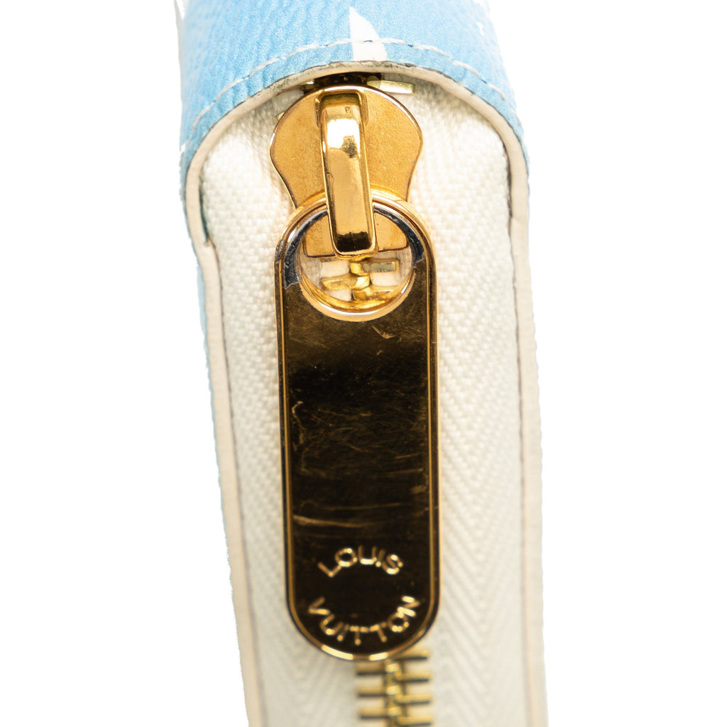 Blue Louis Vuitton Monogram Giant By The Pool Zippy Wallet