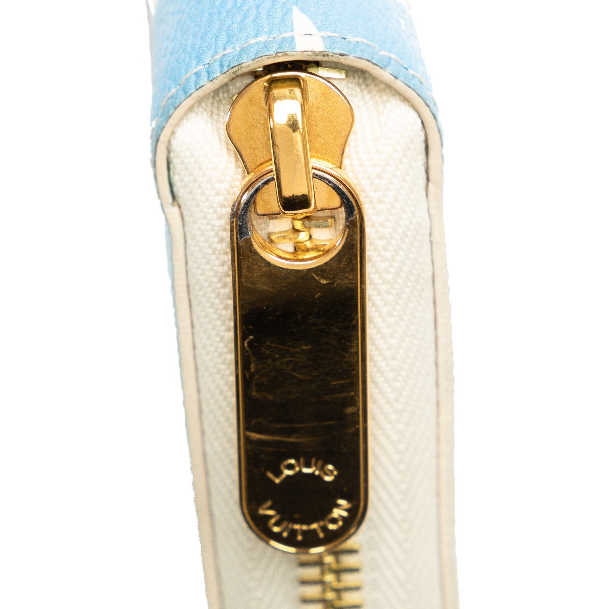 Blue Louis Vuitton Monogram Giant By The Pool Zippy Wallet