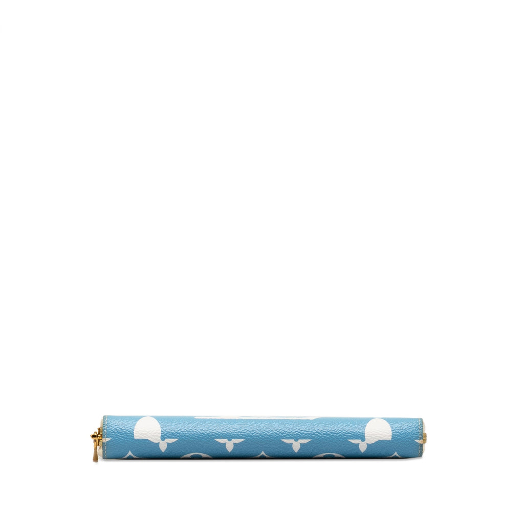Blue Louis Vuitton Monogram Giant By The Pool Zippy Wallet