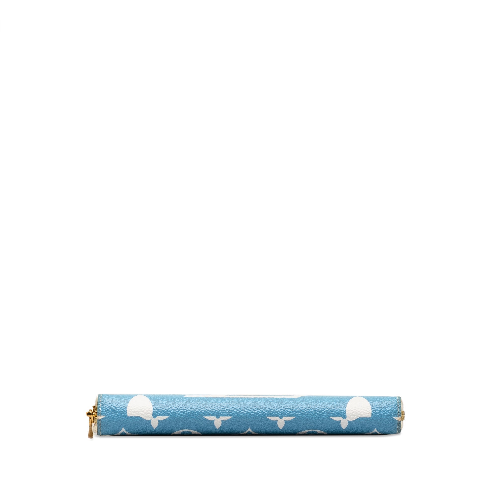 Blue Louis Vuitton Monogram Giant By The Pool Zippy Wallet