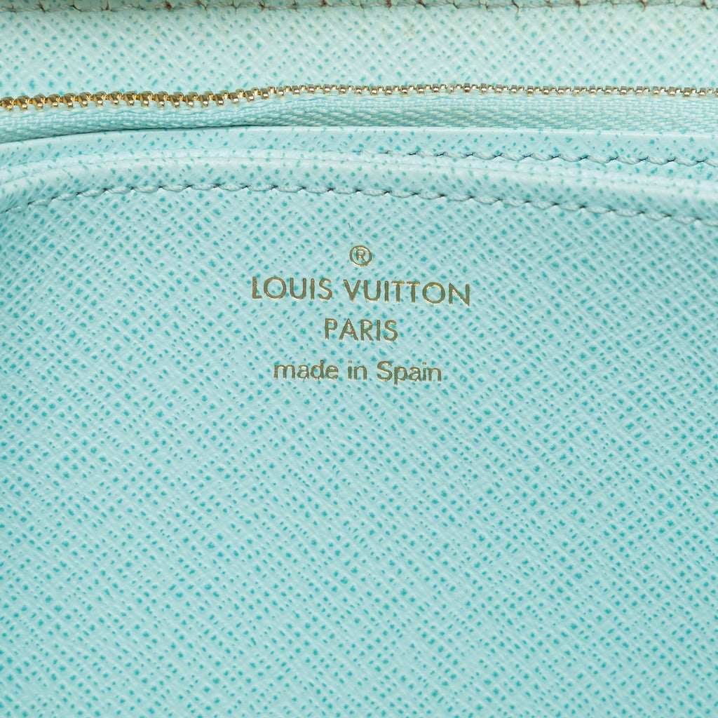 Blue Louis Vuitton Monogram Giant By The Pool Zippy Wallet