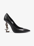 Saint Laurent Opyum Heels 110 Black Leather EU 38.5 UK 5.5