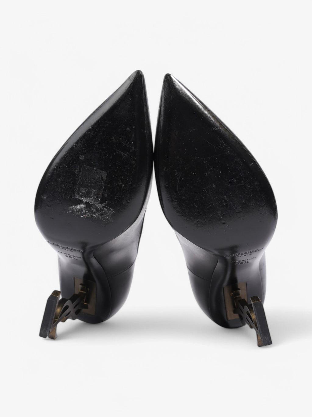 Saint Laurent Opyum Heels 110 Black Leather EU 38.5 UK 5.5