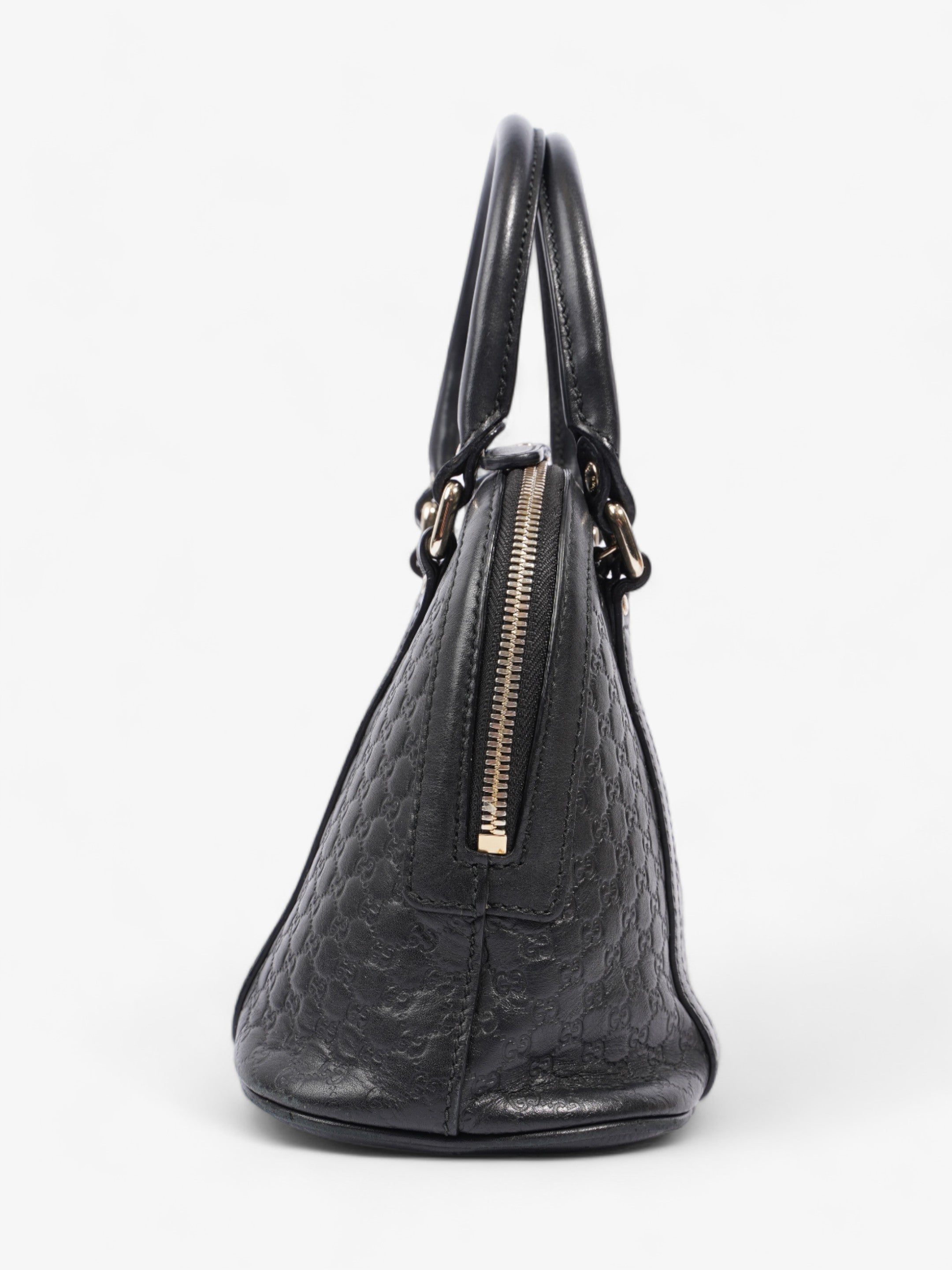 Gucci Mini Dome Black Microguccissima Empreinte Leather