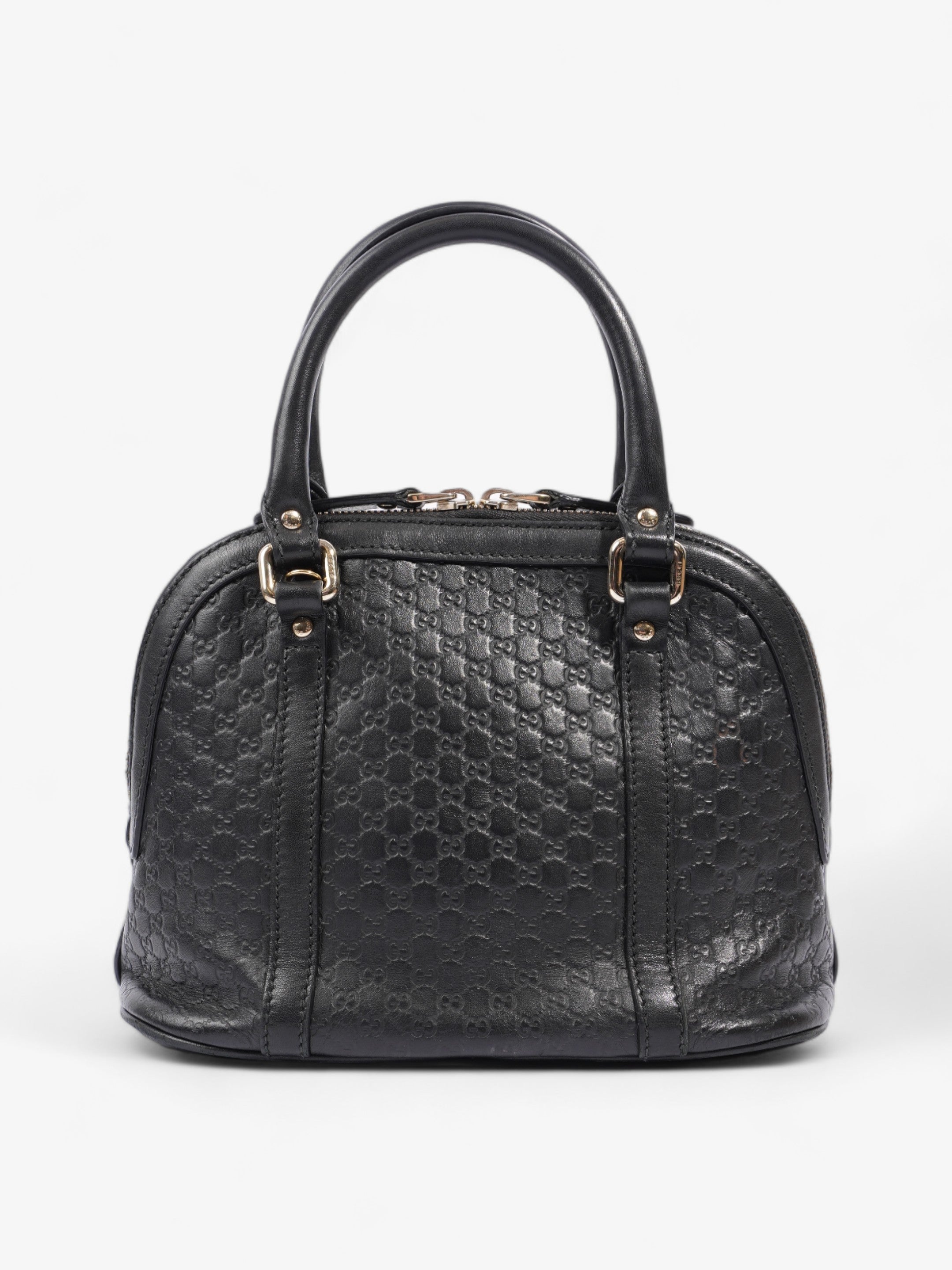 Gucci Mini Dome Black Microguccissima Empreinte Leather