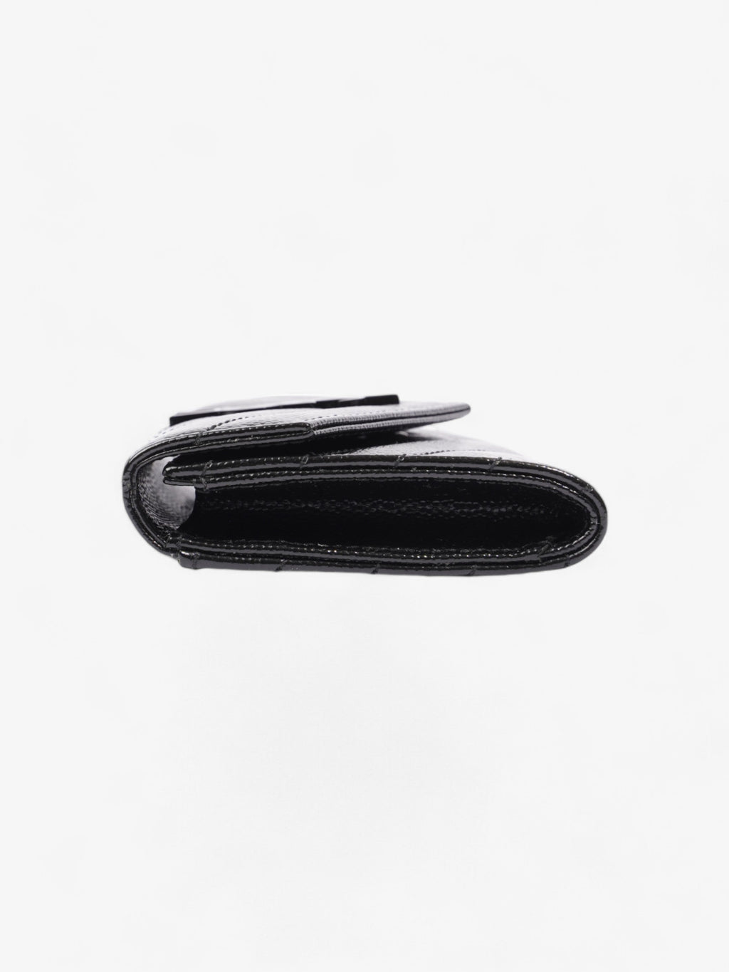 Saint Laurent Envelope Wallet Black Matelasse Leather Small
