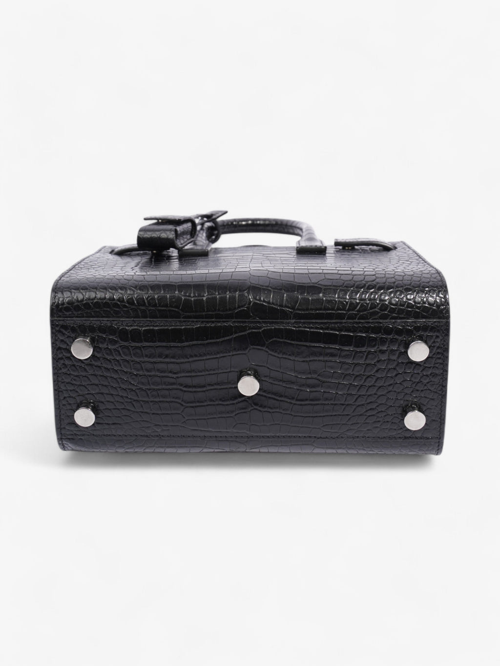Saint Laurent Sac De Jour Black Embossed Leather Nano