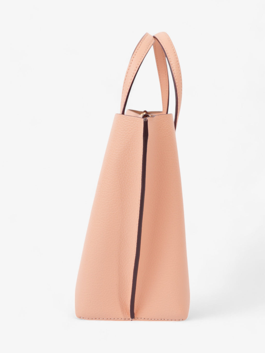 Coach Mollie Tote Pink Nude Grained Leather 25