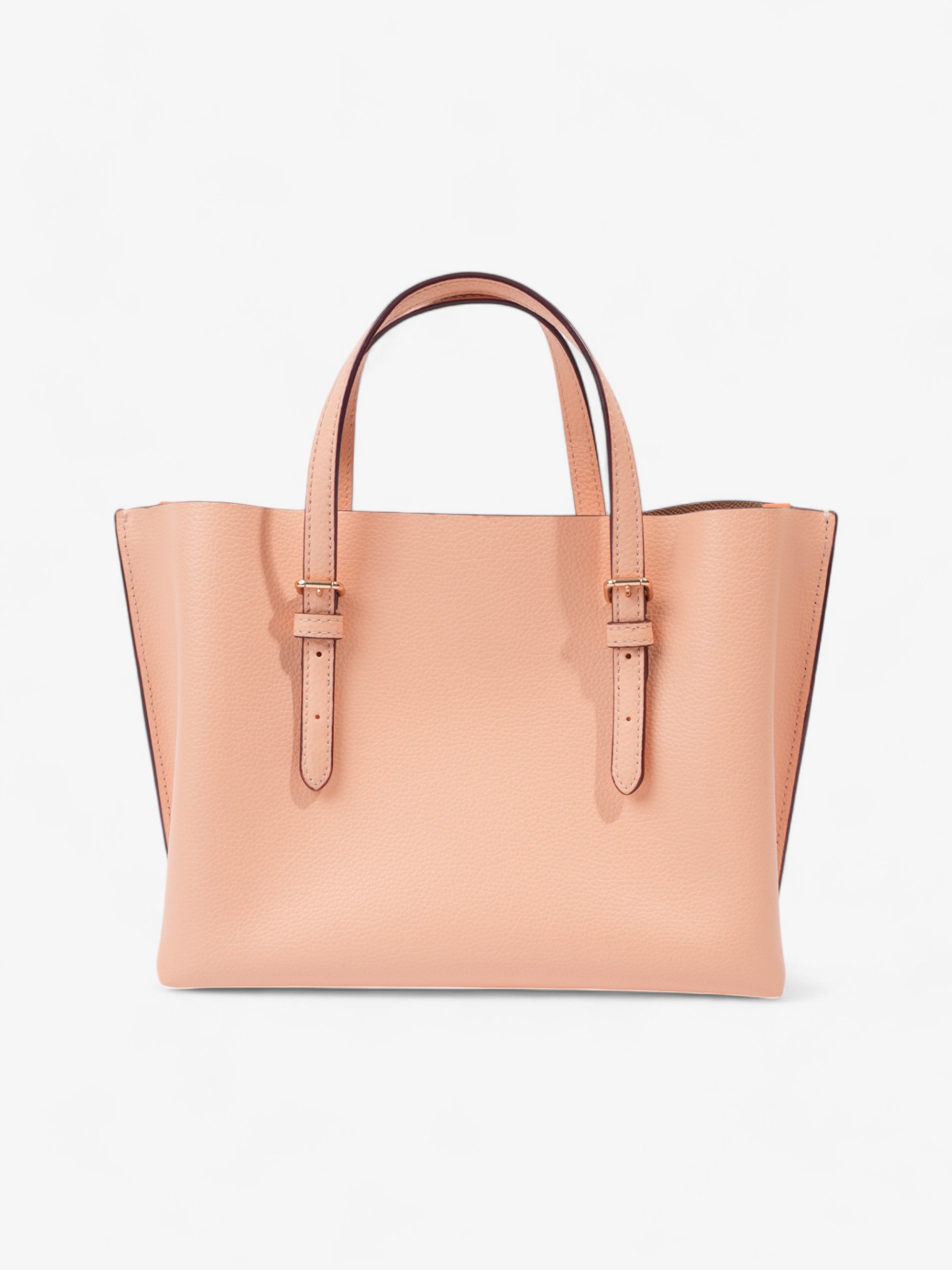 Coach Mollie Tote Pink Nude Grained Leather 25