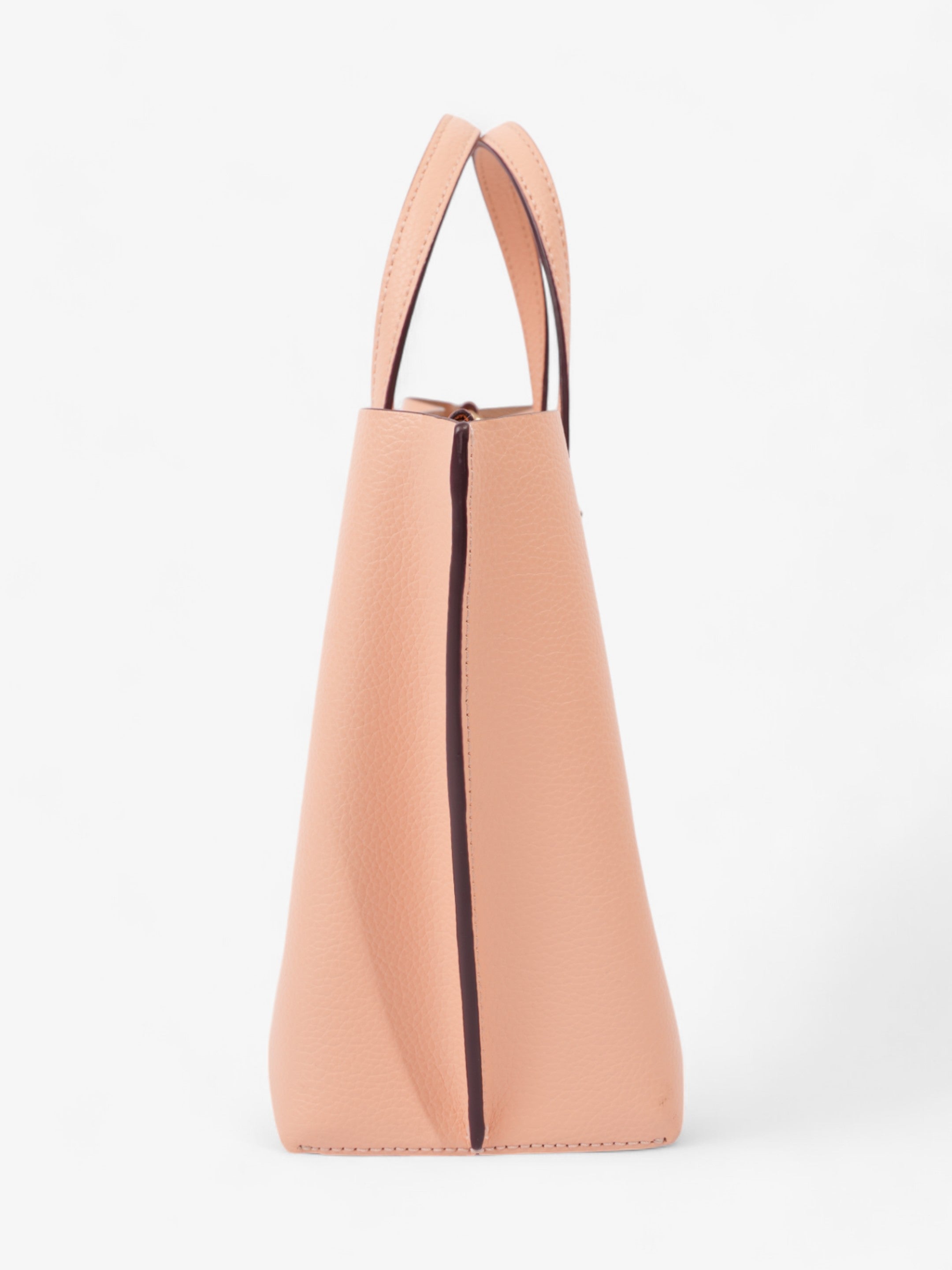 Coach Mollie Tote Pink Nude Grained Leather 25