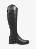 Gucci Microguccissima Riding Boots Black Leather EU 37 UK 4
