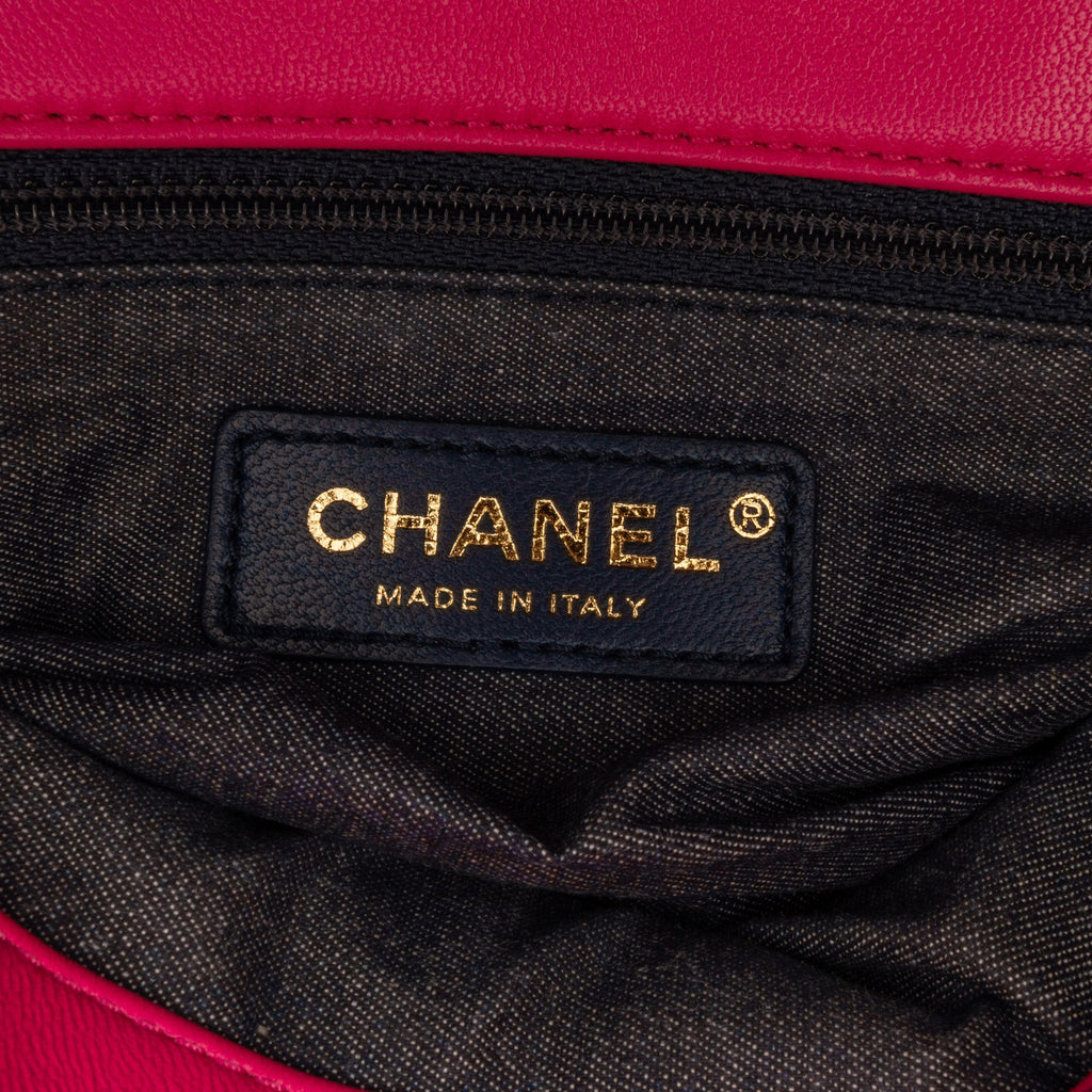 Chanel Classic Single Flap Mini Square Pink Lambskin Gold