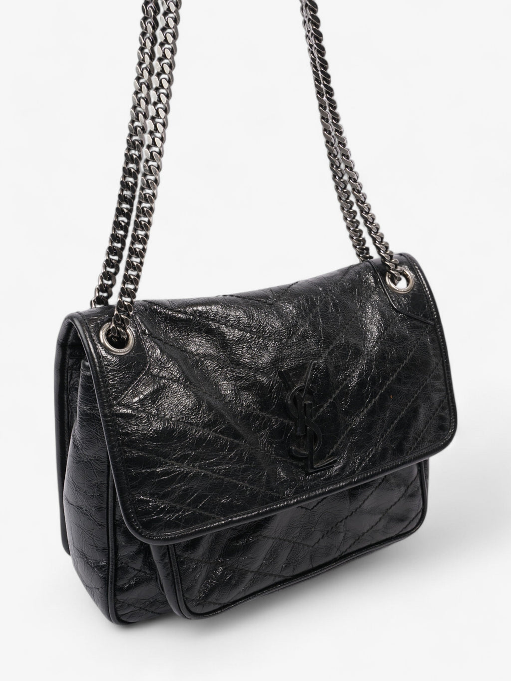 Saint Laurent Niki Black Calfskin Leather Large