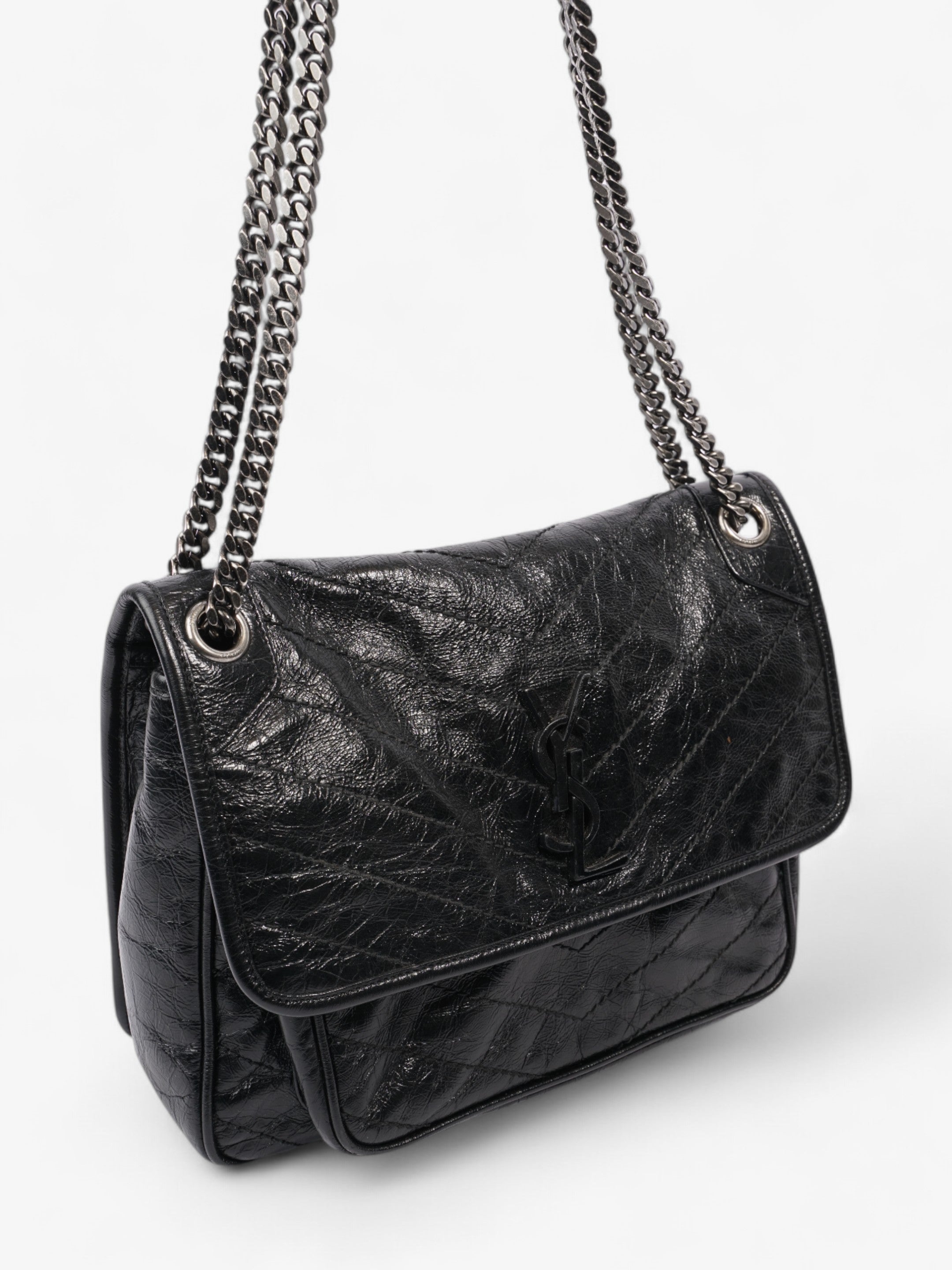 Saint Laurent Niki Black Calfskin Leather Large