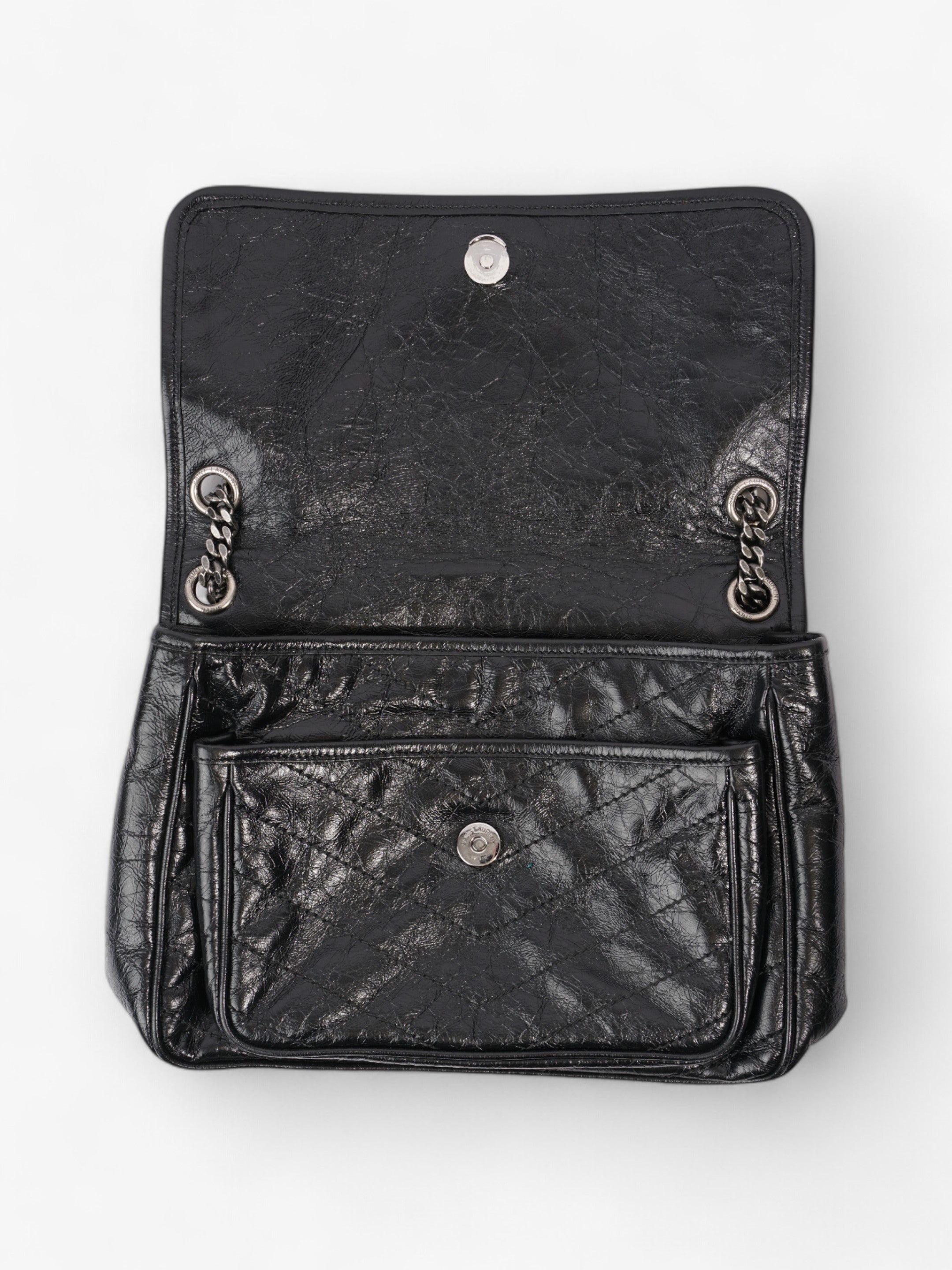 Saint Laurent Niki Black Calfskin Leather Large