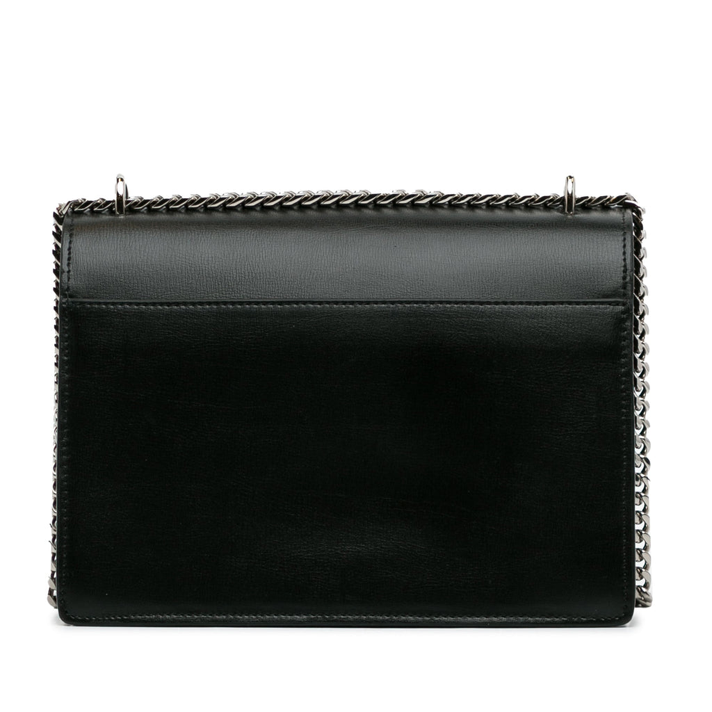 Yves Saint Laurent Sunset Medium Black Calfskin