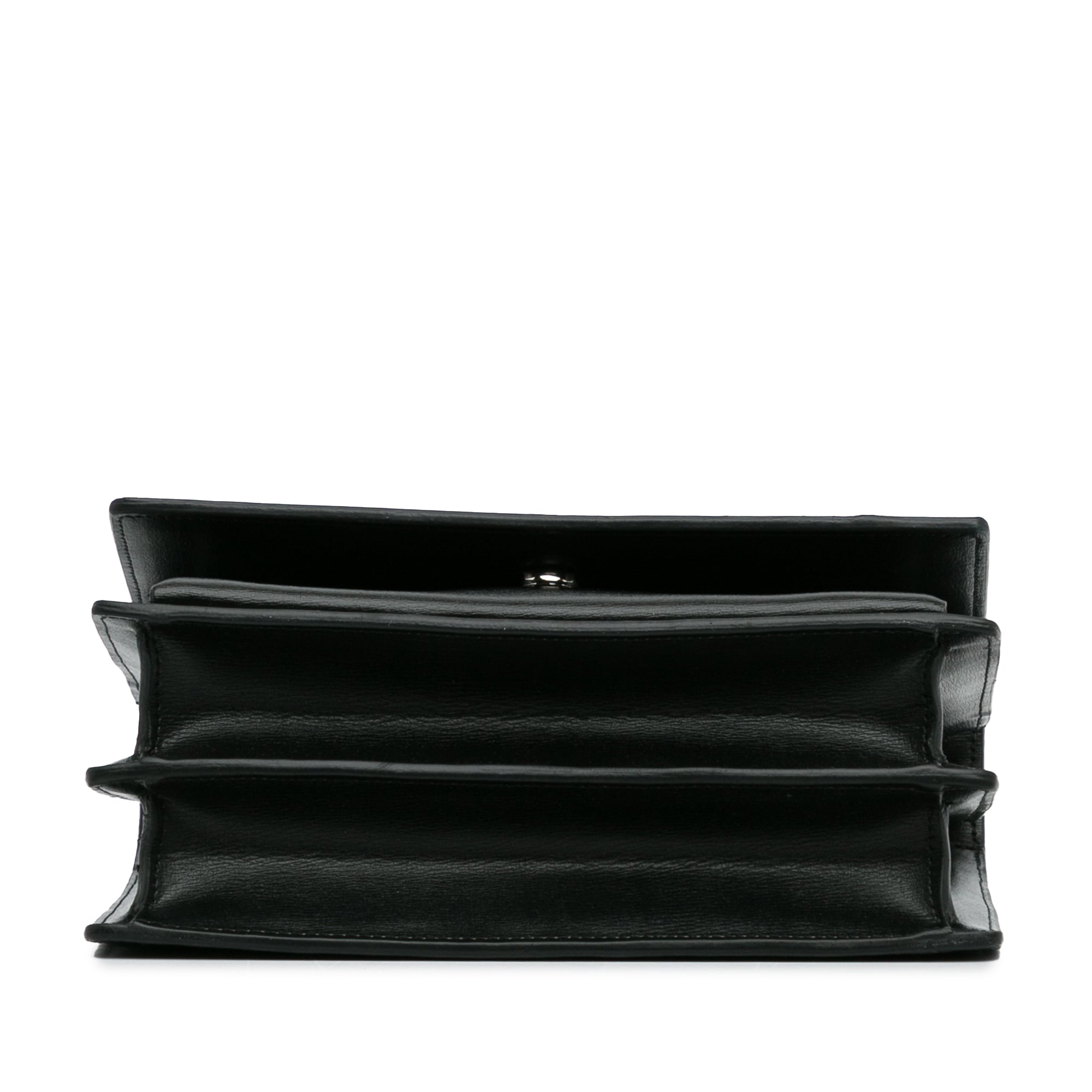 Yves Saint Laurent Sunset Medium Black Calfskin