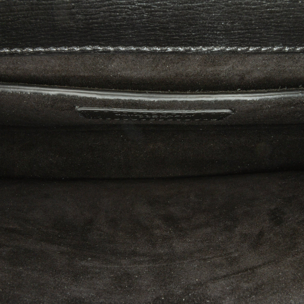 Yves Saint Laurent Sunset Medium Black Calfskin
