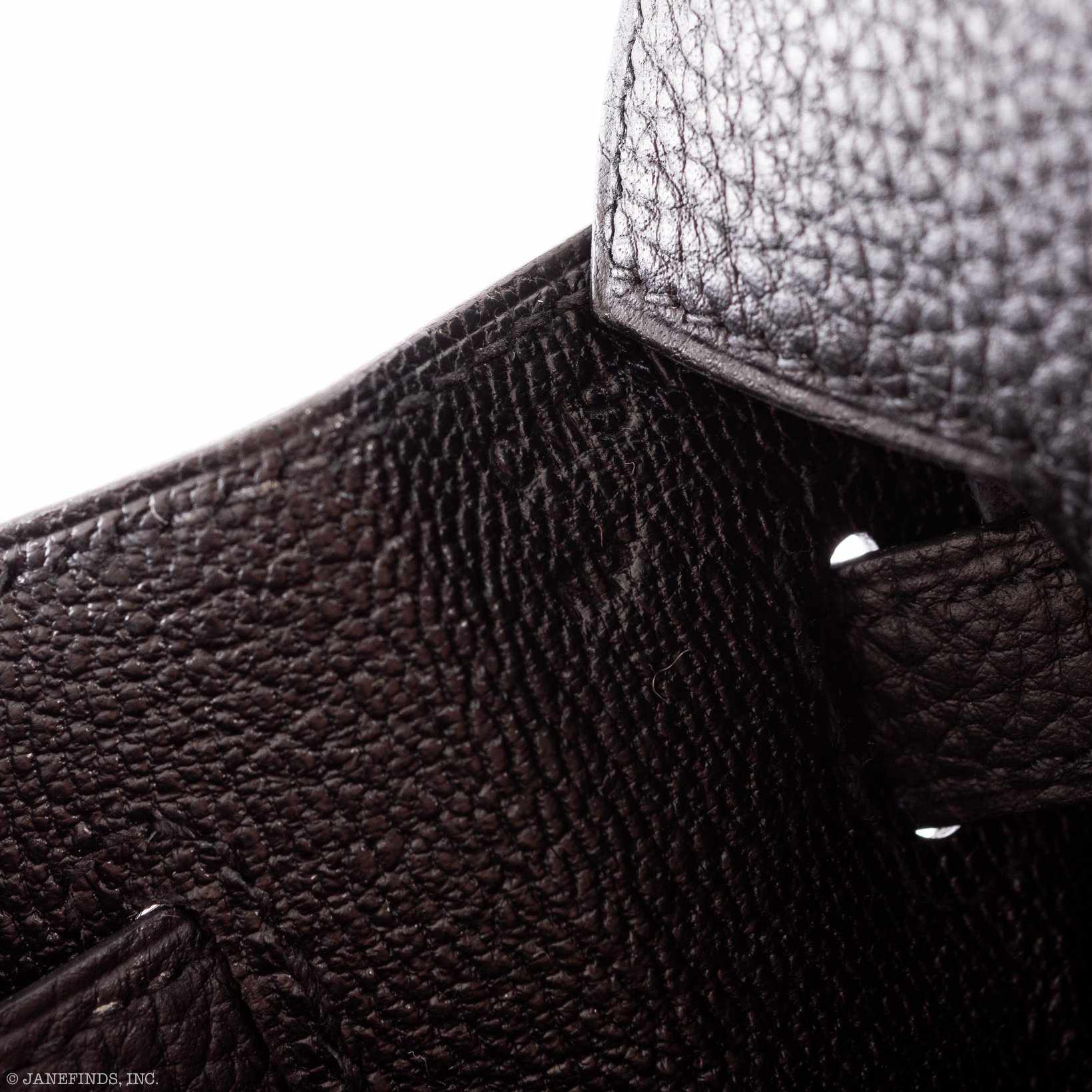 HermÃƒÆ’Ã‚Â¨s Birkin 25 Black Togo Palladium Hardware