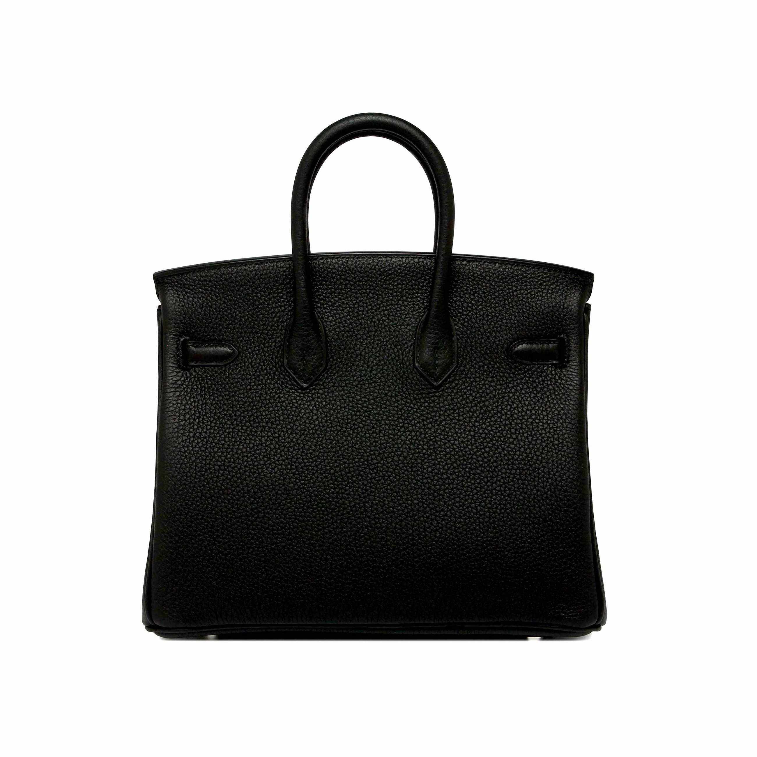 HermÃƒÆ’Ã‚Â¨s Birkin 25 Black Togo Palladium Hardware