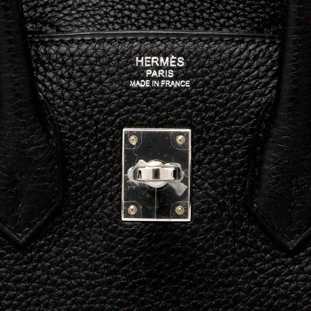 HermÃƒÆ’Ã‚Â¨s Birkin 25 Black Togo Palladium Hardware