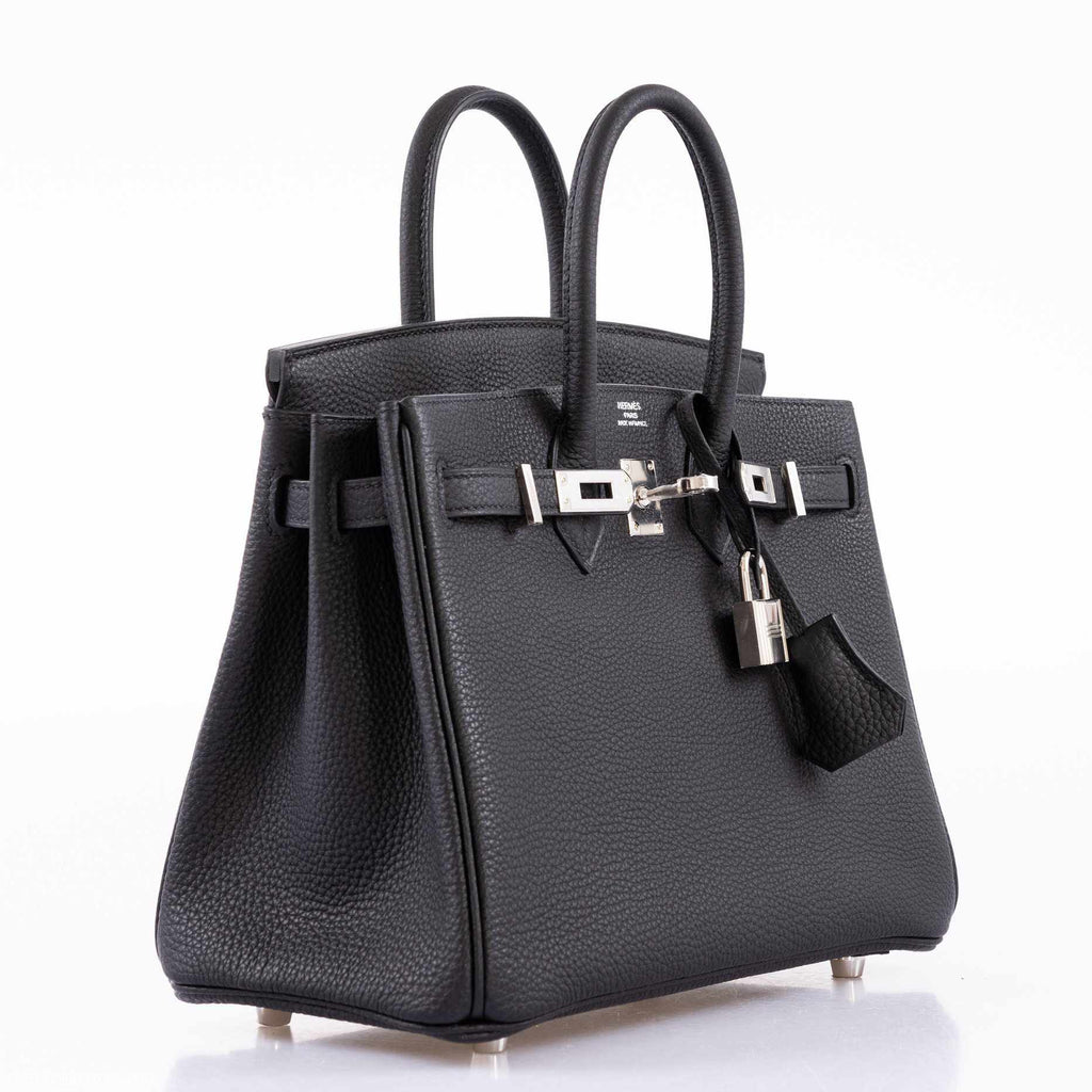 HermÃƒÆ’Ã‚Â¨s Birkin 25 Black Togo Palladium Hardware