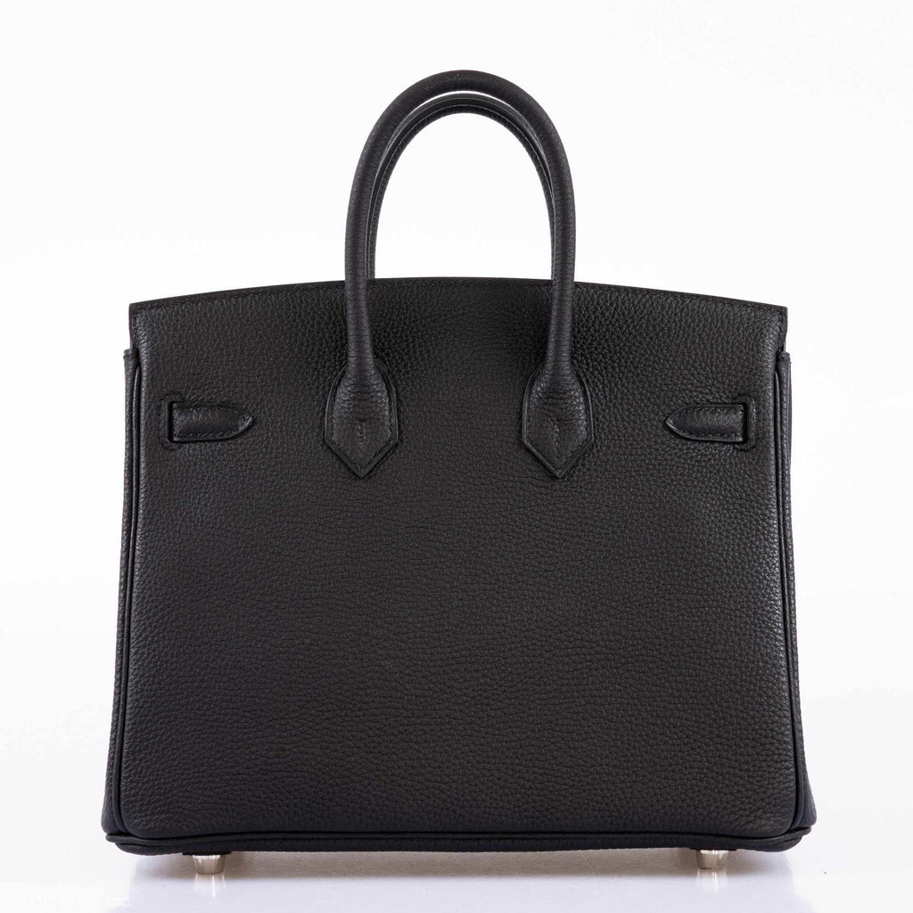HermÃƒÆ’Ã‚Â¨s Birkin 25 Black Togo Palladium Hardware