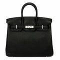 HermÃƒÆ’Ã‚Â¨s Birkin 25 Black Togo Palladium Hardware