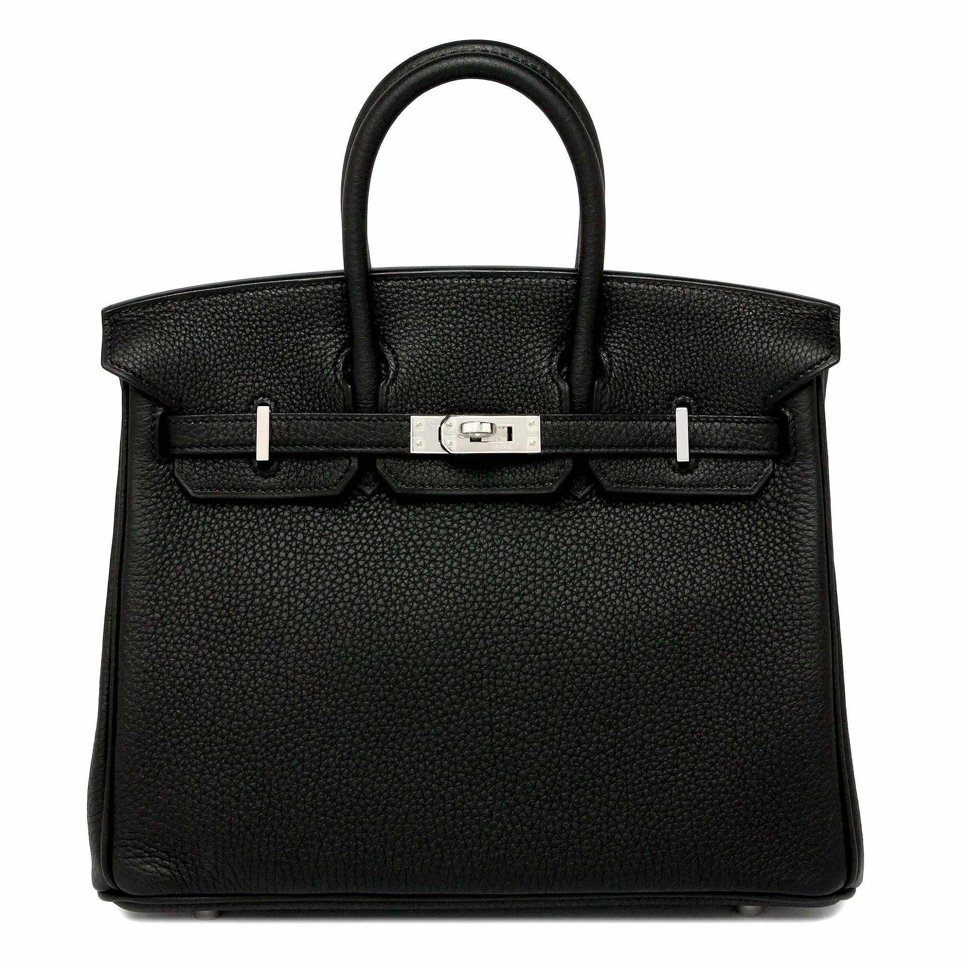 HermÃƒÆ’Ã‚Â¨s Birkin 25 Black Togo Palladium Hardware