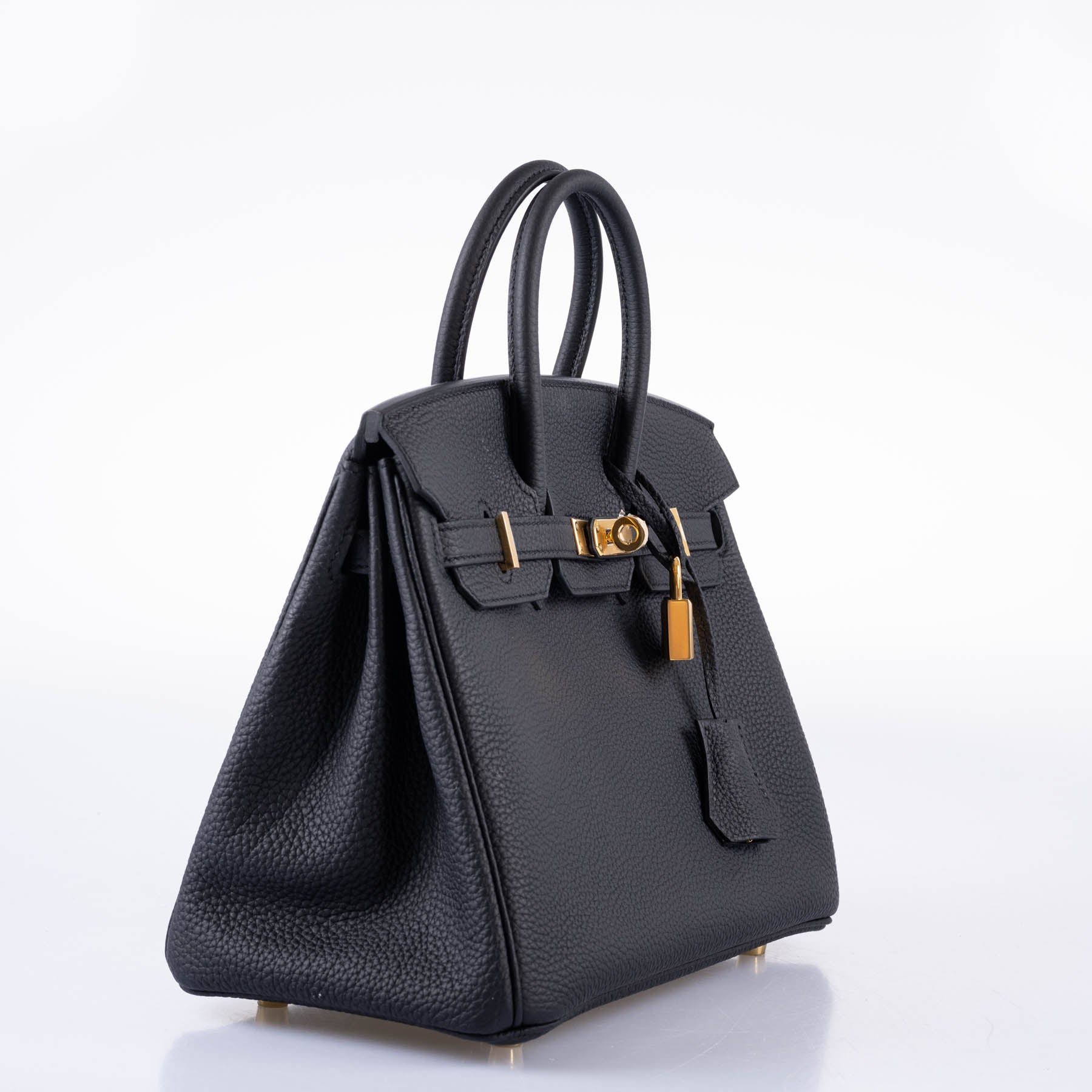 HermÃƒÆ’Ã‚Â¨s Birkin 25 Black Togo with Gold Hardware - 2020, Y