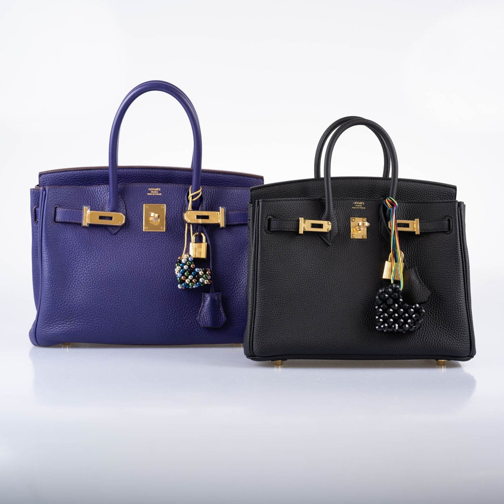 HermÃƒÆ’Ã‚Â¨s Birkin 25 Black Togo with Gold Hardware - 2020, Y