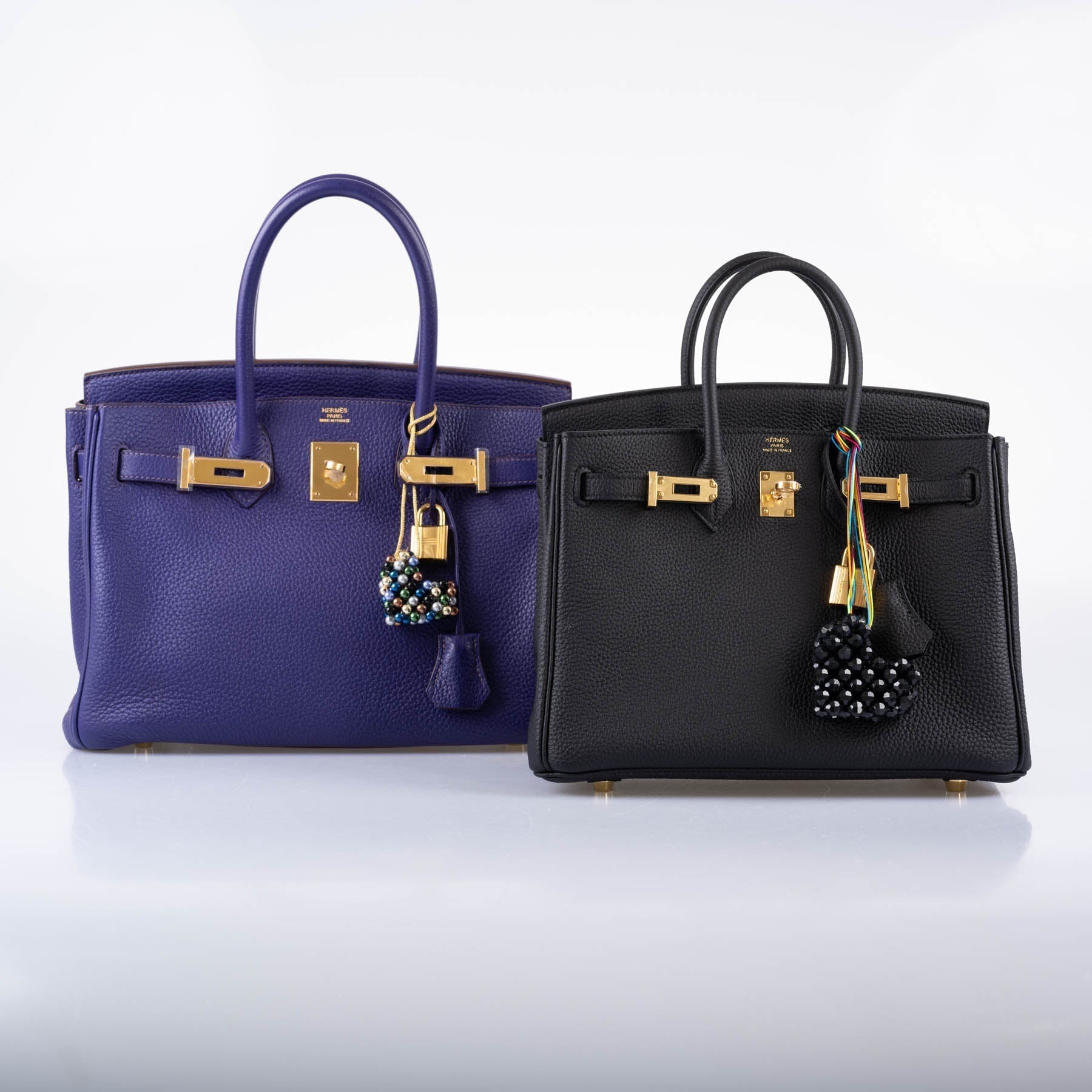 HermÃƒÆ’Ã‚Â¨s Birkin 25 Black Togo with Gold Hardware - 2020, Y