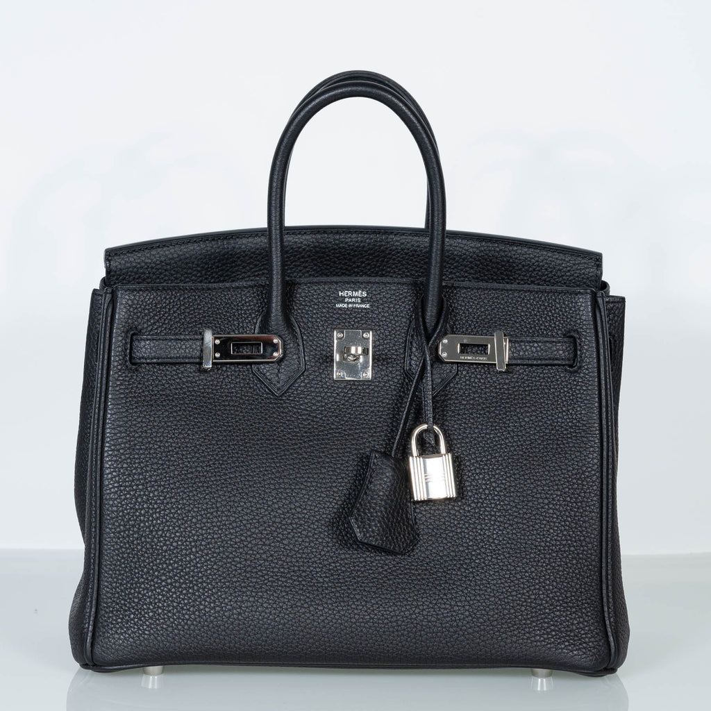 HermÃƒÆ’Ã‚Â¨s Birkin 25 Black Togo with Palladium Hardware
