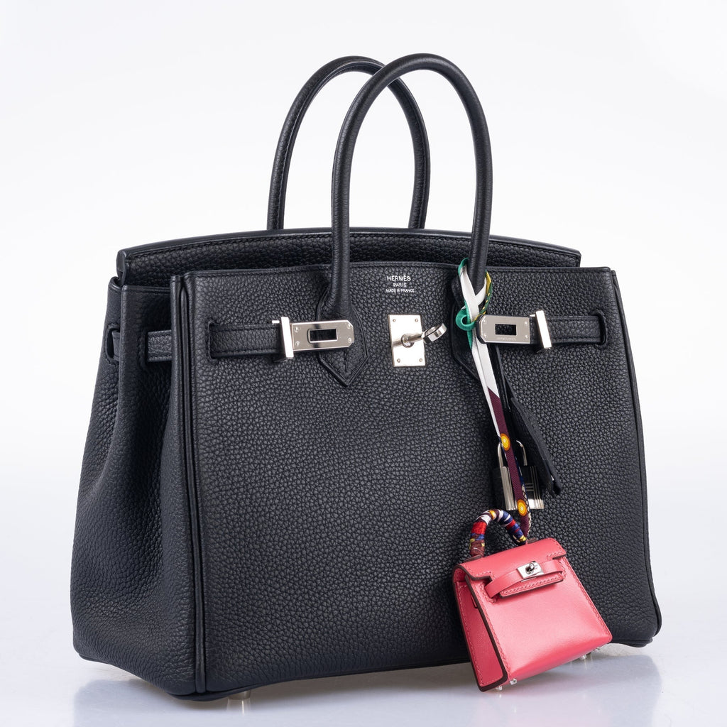HermÃƒÆ’Ã‚Â¨s Birkin 25 Black Togo with Palladium Hardware